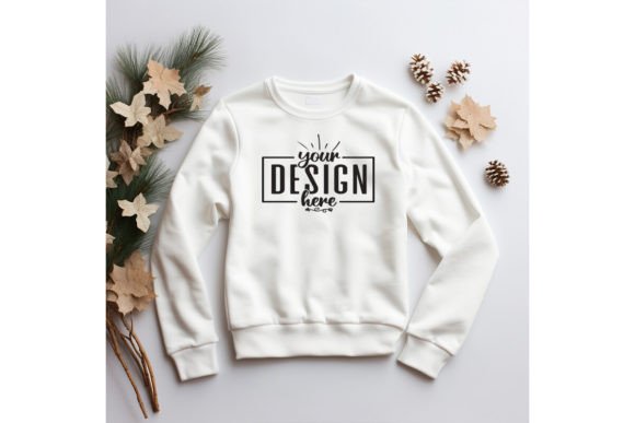Christmas Free Sweatshirt Mockups for Festive Branding & Hoodies Amp Appeal