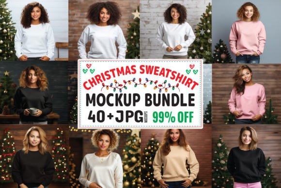 Christmas Sweatshirt Mockup Bundle 3 Review for Real Embroidery Projects