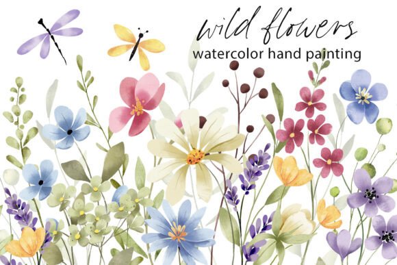 Floral Watercolor Set: Illustrations That Bring Elegance to Digital Products