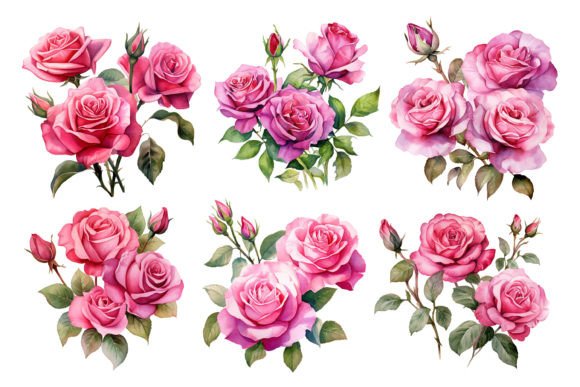 Hand Drawn Watercolor Roses: A Soft, Elegant Touch for Local Business Branding