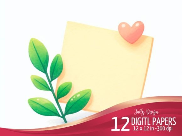 Love Sticky Notes Watercolor Paper for Content Publishers