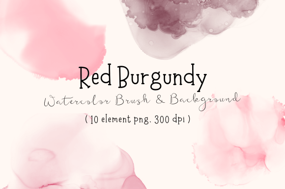 Red Burgundy Watercolor Splashes for Sophisticated Branding Backgrounds