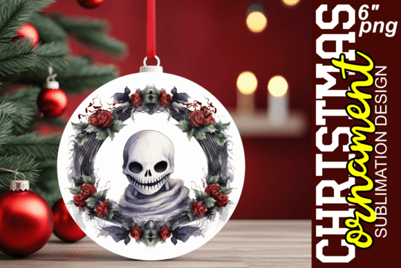 Spooky Xmas Watercolor Circles for Seasonal Craft Design Projects