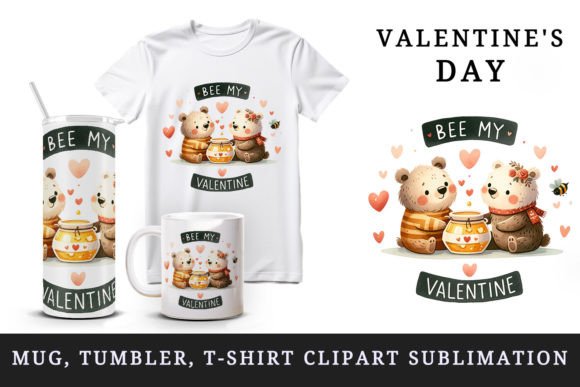 Valentine's Bears Mug Wrap for Craft Sellers