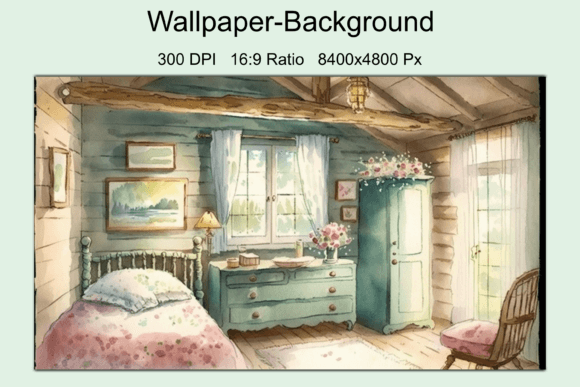 Watercolor Country Bedroom Background Review for Real Embroidery Projects