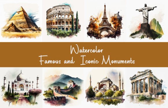 Watercolor Famous & Iconic Monuments: A Designer’s Real-World Review