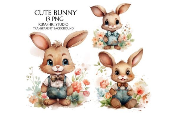 Watercolor Floral Bunny Boy Clipart for Graphic Templates: A Seller’s Real-World Review