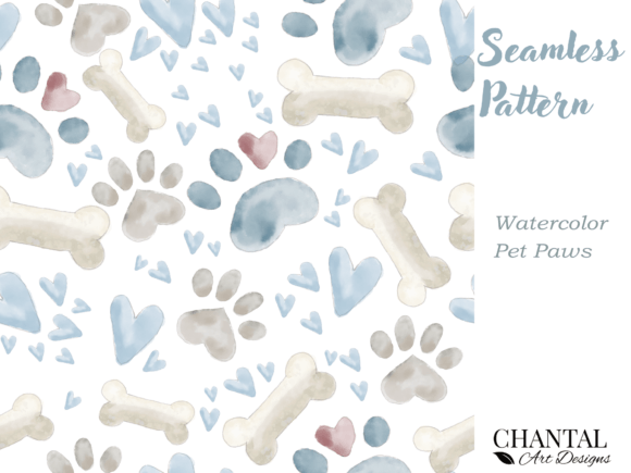 Watercolor Pet Paws Seamless Pattern: A Brand Designer’s Review for Local Business Branding