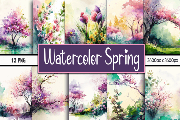 Watercolor Spring Backgrounds: A Crafter’s Review for Real Projects